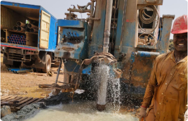 Drilling at Touba